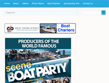 Tablet Screenshot of chicagosceneboatparty.com